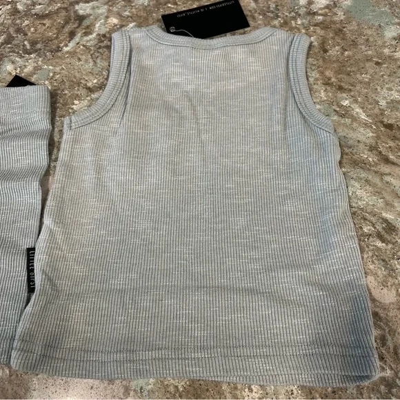 Little Bipsy Ribbed Tank & Biker Short Set 6-12M NWT - Picture 5 of 10